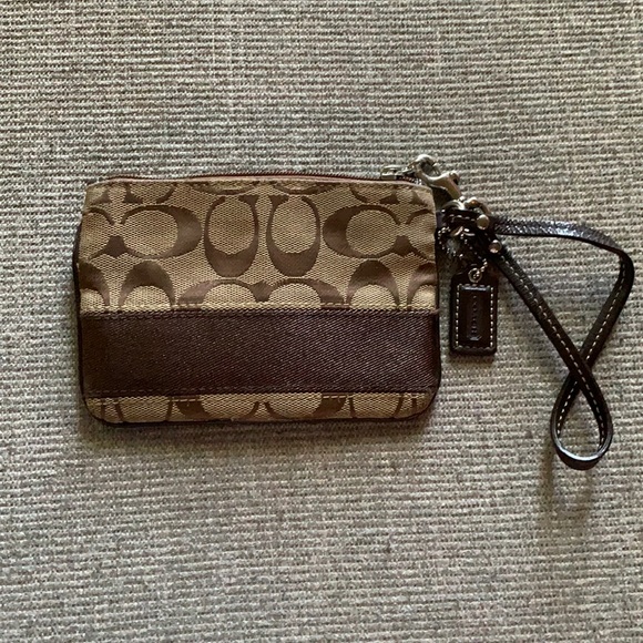 Coach Handbags - Brown Coach Wristlet